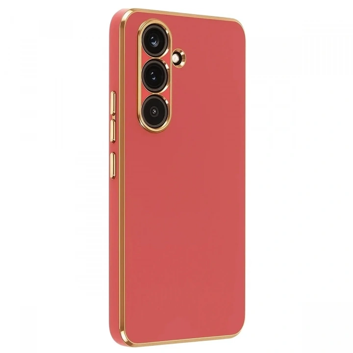 Mey İthalat®  Samsung Galaxy A17 5G Volet Silikon - Kırmızı