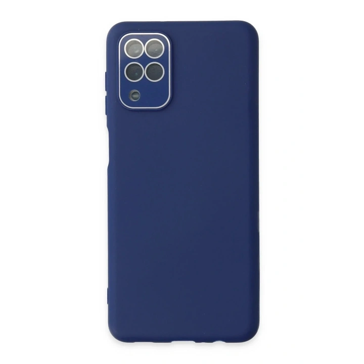 Mey İthalat®  Samsung Galaxy A22 Kılıf Lansman Glass Kapak - Sky Blue