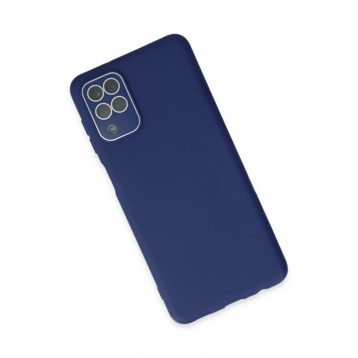 Mey İthalat®  Samsung Galaxy A22 Kılıf Lansman Glass Kapak - Sky Blue