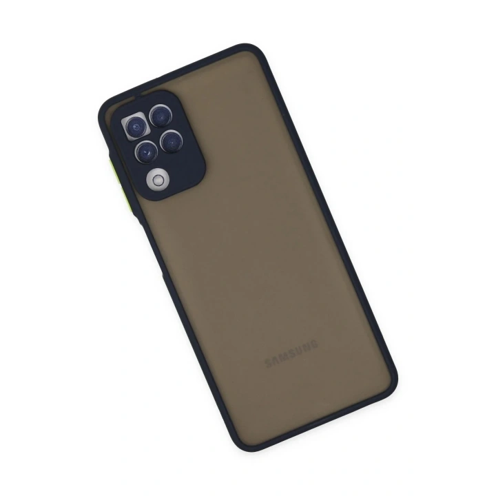 Mey İthalat®  Samsung Galaxy A22 Kılıf Montreal Silikon Kapak - Lacivert
