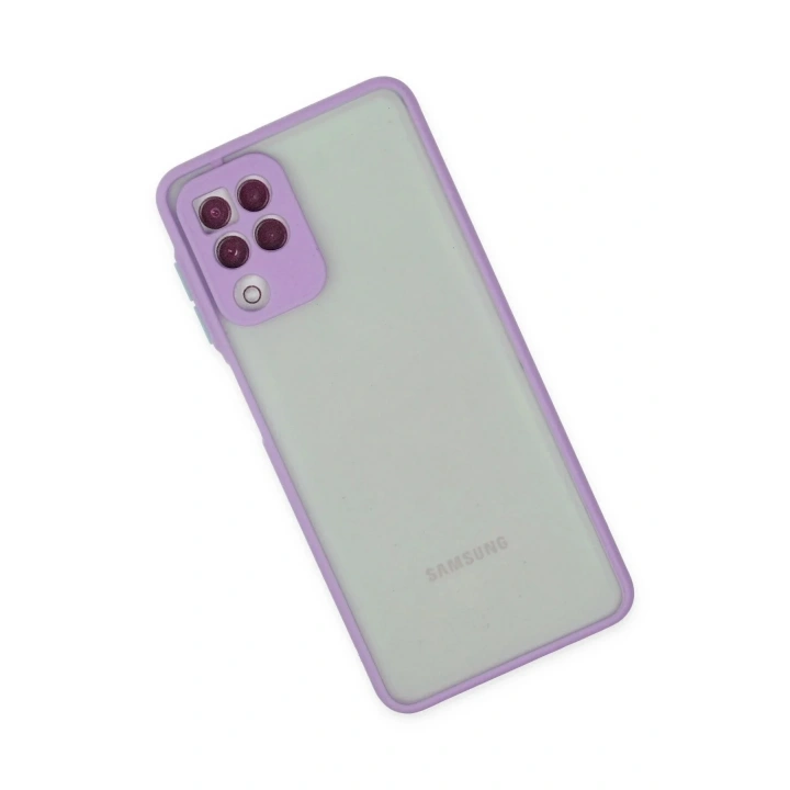 Mey İthalat®  Samsung Galaxy A22 Kılıf Montreal Silikon Kapak - Mor