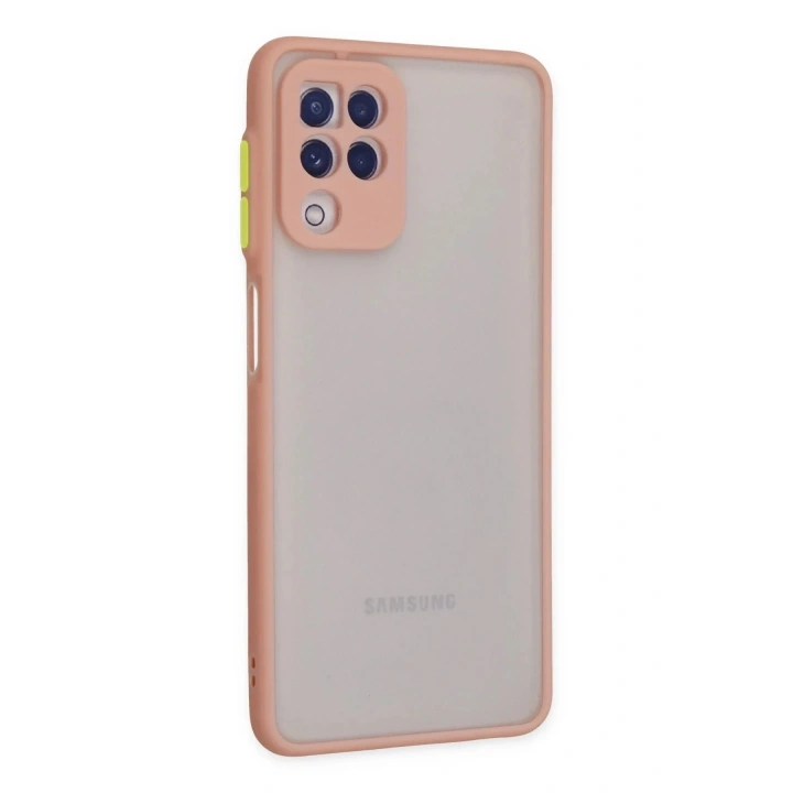 Mey İthalat®  Samsung Galaxy A22 Kılıf Montreal Silikon Kapak - Pembe