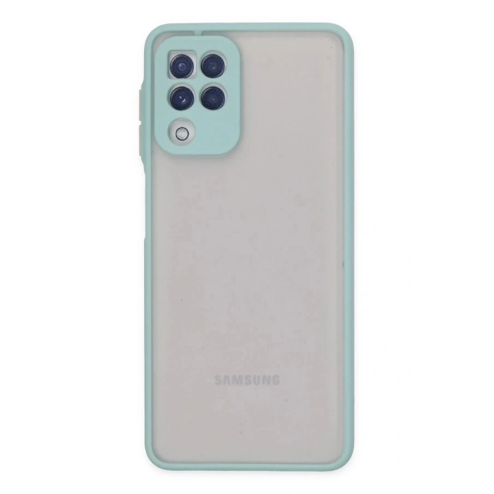 Mey İthalat®  Samsung Galaxy A22 Kılıf Montreal Silikon Kapak - Turkuaz