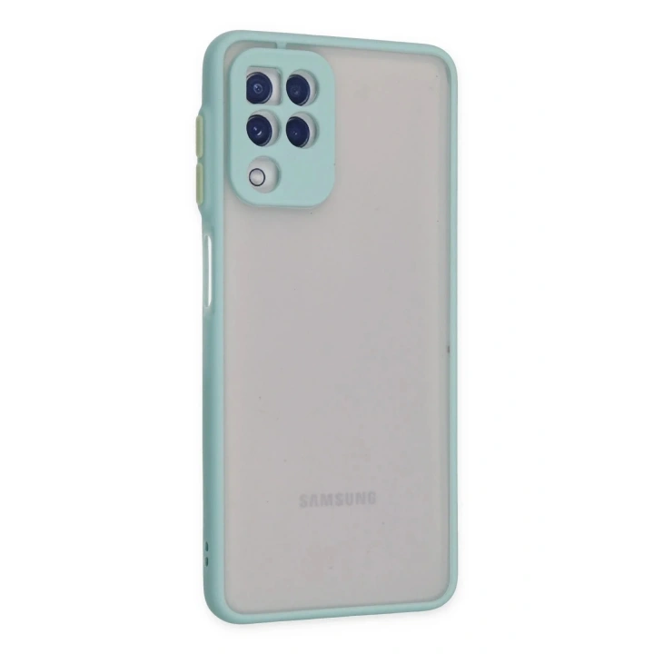 Mey İthalat®  Samsung Galaxy A22 Kılıf Montreal Silikon Kapak - Turkuaz
