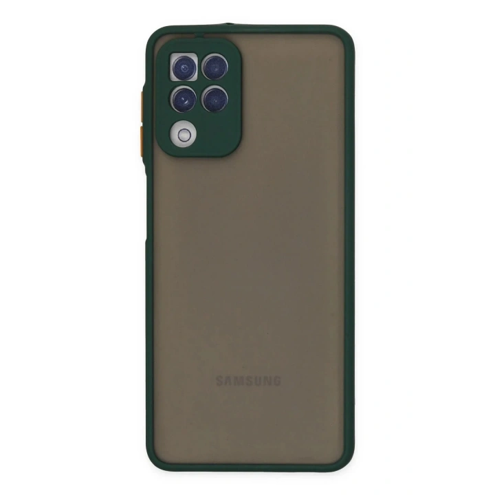 Mey İthalat®  Samsung Galaxy A22 Kılıf Montreal Silikon Kapak - Yeşil