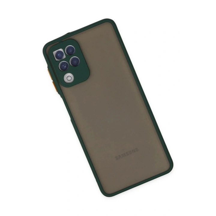 Mey İthalat®  Samsung Galaxy A22 Kılıf Montreal Silikon Kapak - Yeşil