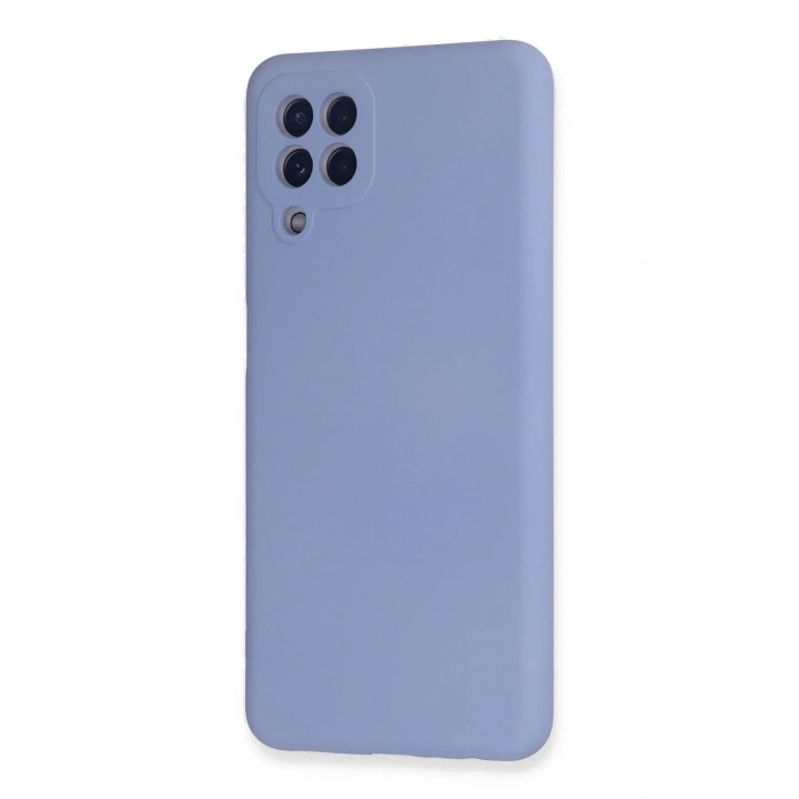 Mey İthalat®  Samsung Galaxy A22 Kılıf Nano içi Kadife Silikon - Lila