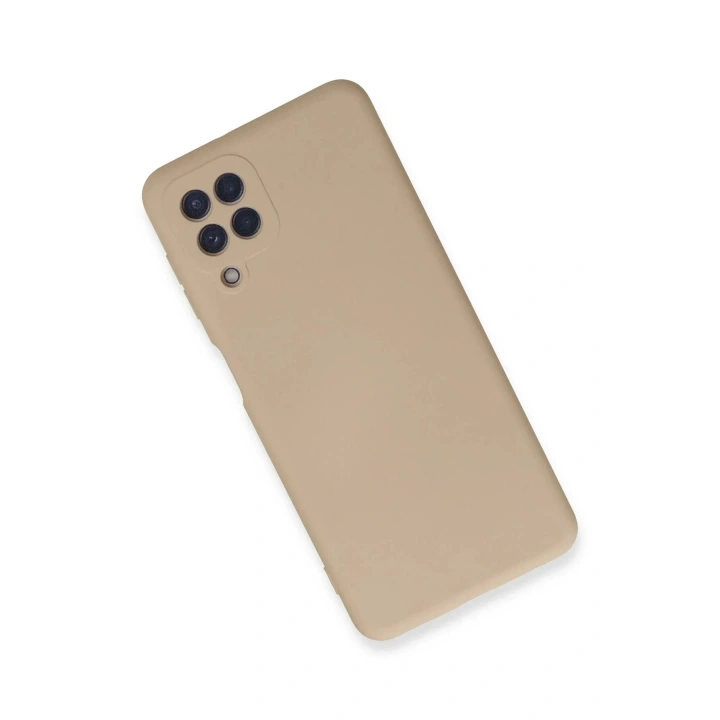 Mey İthalat®  Samsung Galaxy A22 Kılıf Nano içi Kadife Silikon - Pudra