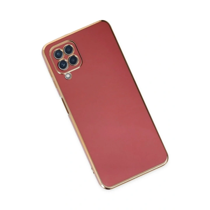 Mey İthalat®  Samsung Galaxy A22 Kılıf Volet Silikon - Kırmızı