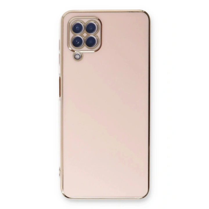 Mey İthalat®  Samsung Galaxy A22 Kılıf Volet Silikon - Pembe