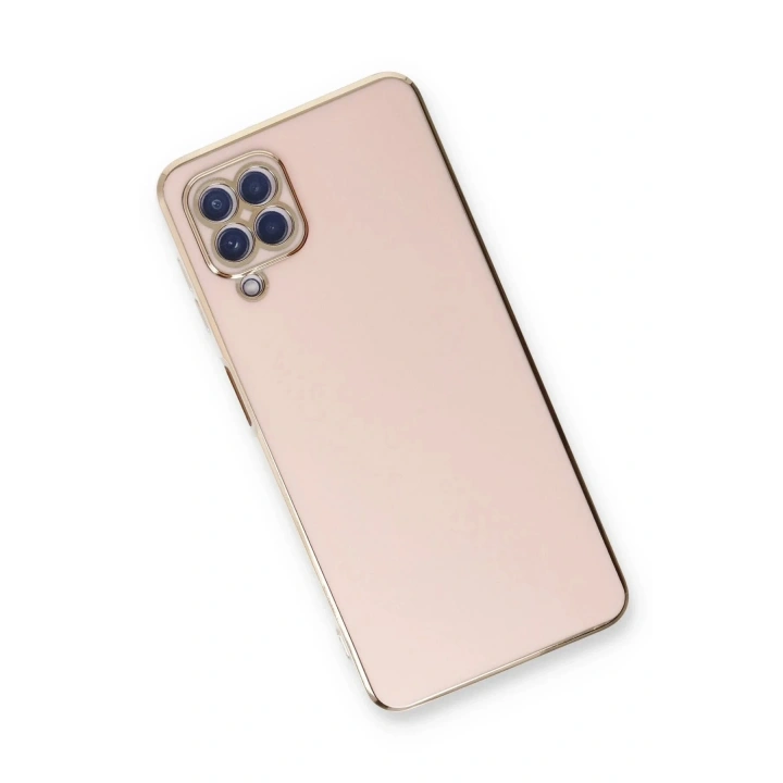 Mey İthalat®  Samsung Galaxy A22 Kılıf Volet Silikon - Pembe