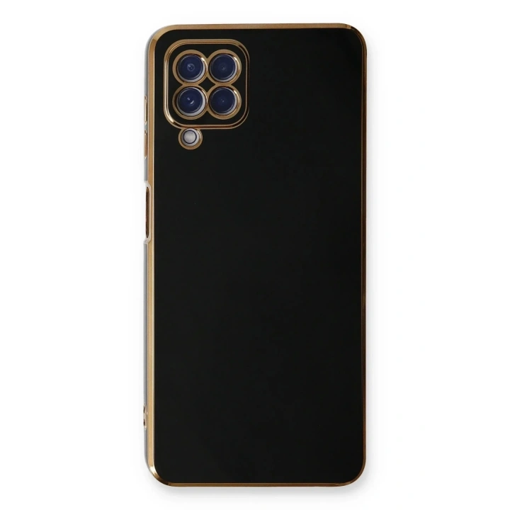 Mey İthalat®  Samsung Galaxy A22 Kılıf Volet Silikon - Siyah