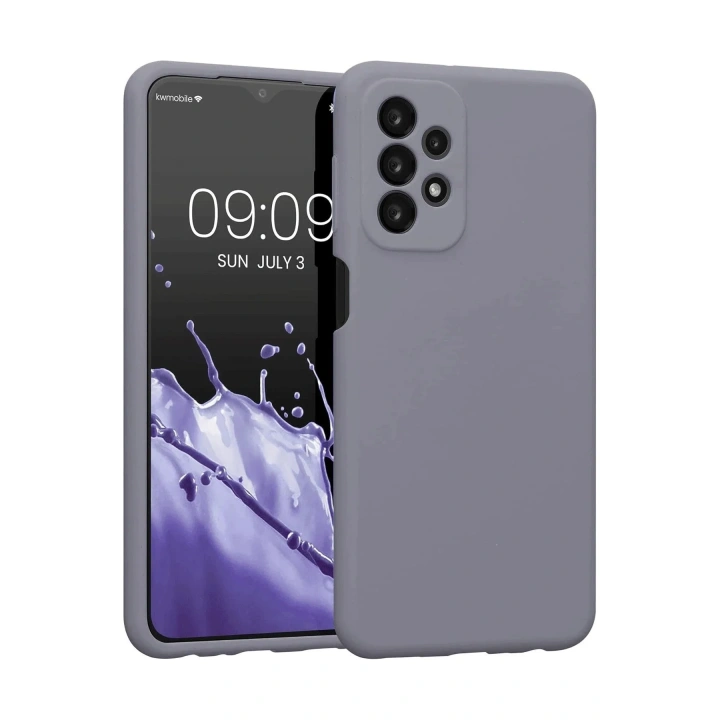 Mey İthalat®  Samsung Galaxy A23 4G Kılıf First Silikon - Gri