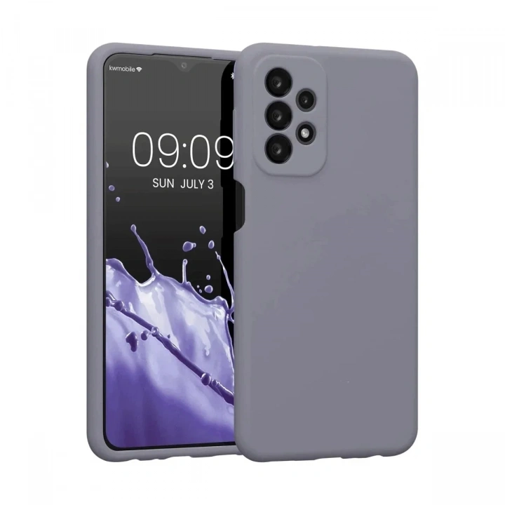 Mey İthalat®  Samsung Galaxy A23 4G Kılıf First Silikon - Gri