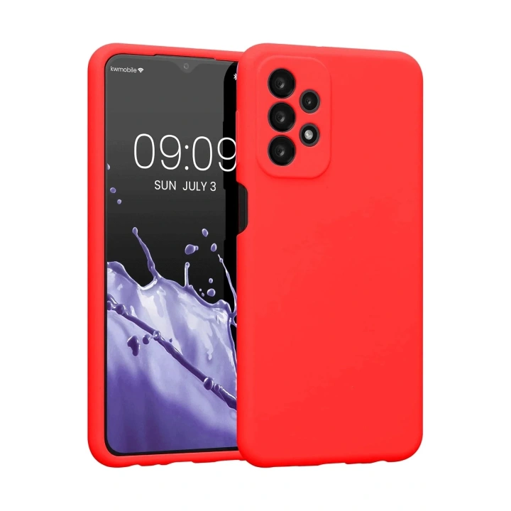 Mey İthalat®  Samsung Galaxy A23 4G Kılıf First Silikon - Kırmızı