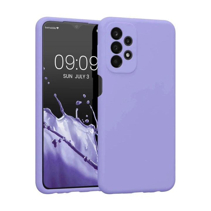 Mey İthalat®  Samsung Galaxy A23 4G Kılıf First Silikon - Lila