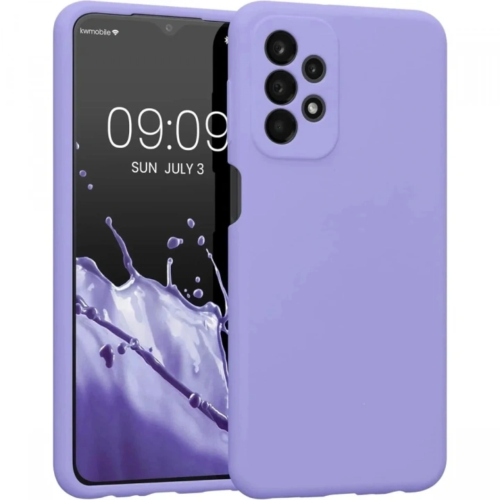 Mey İthalat®  Samsung Galaxy A23 4G Kılıf First Silikon - Lila