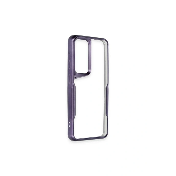 Mey İthalat®  Samsung Galaxy A24 4G Kılıf Boyi Silikon Kapak - Derin Mor