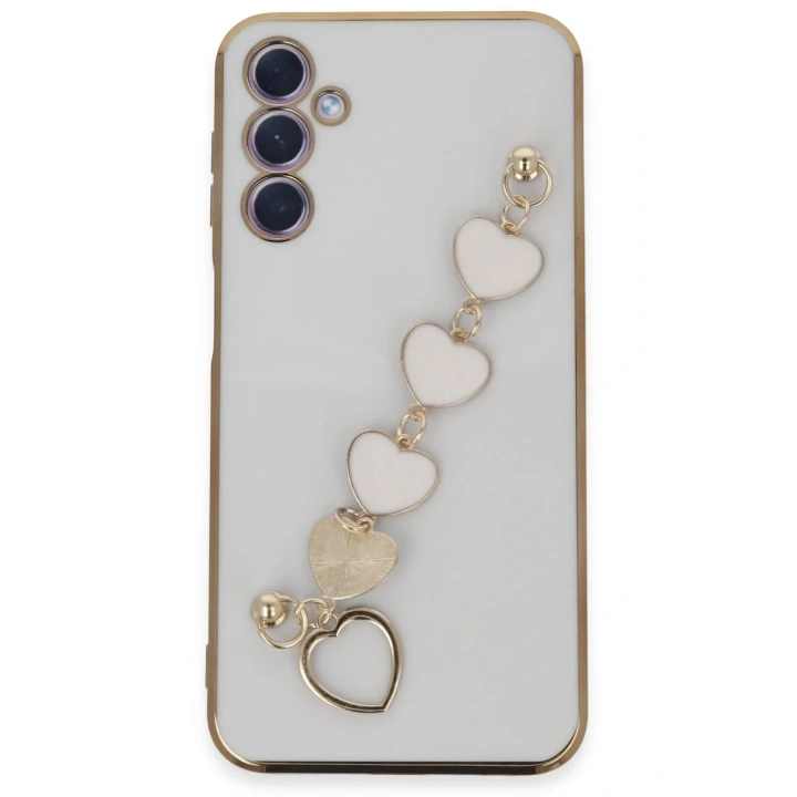 Mey İthalat®  Samsung Galaxy A24 4G Kılıf Esila Silikon - Beyaz