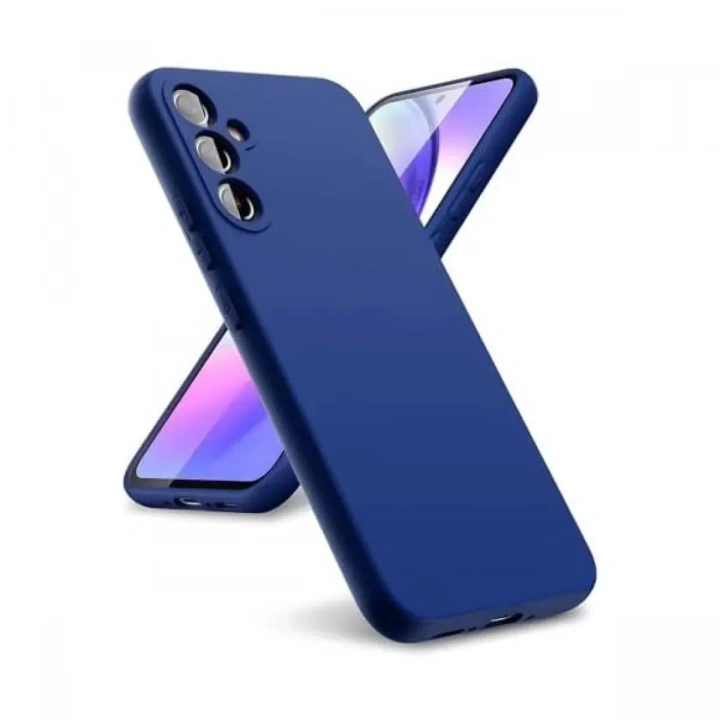 Mey İthalat®  Samsung Galaxy A24 4G Kılıf First Silikon - Lacivert