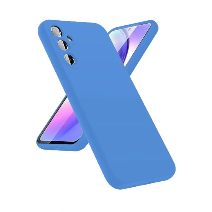 Mey İthalat®  Samsung Galaxy A24 4G Kılıf First Silikon - Mavi