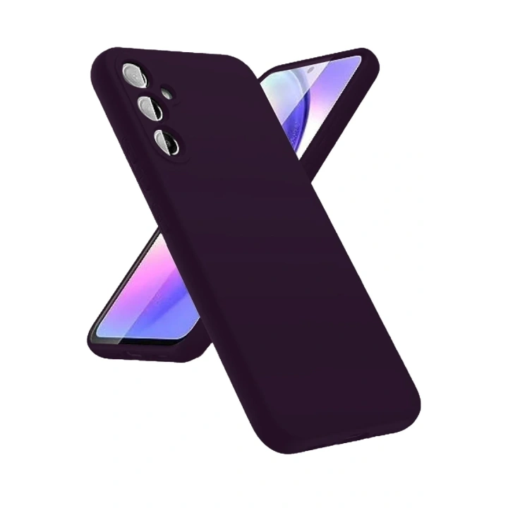Mey İthalat®  Samsung Galaxy A24 4G Kılıf First Silikon - Mor