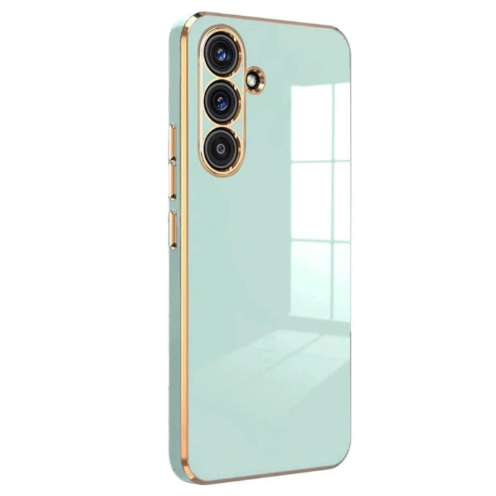 Mey İthalat®  Samsung Galaxy A24 4G Kılıf Volet Silikon - Açık Yeşil