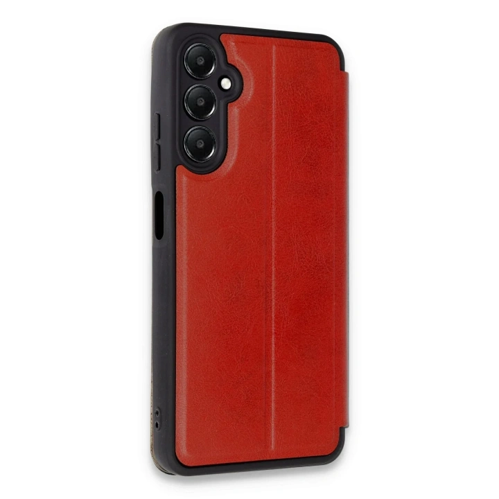 Mey İthalat®  Samsung Galaxy A25 5G Kılıf Flip Cover - Kırmızı