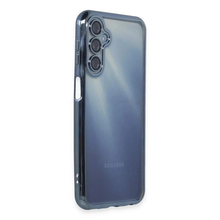 Mey İthalat®  Samsung Galaxy A25 5G Kılıf  Lensli Silikon - Açık Mavi