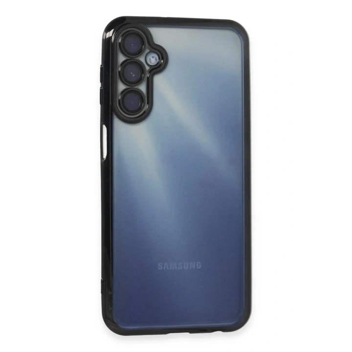 Mey İthalat®  Samsung Galaxy A25 5G Kılıf  Lensli Silikon - Siyah
