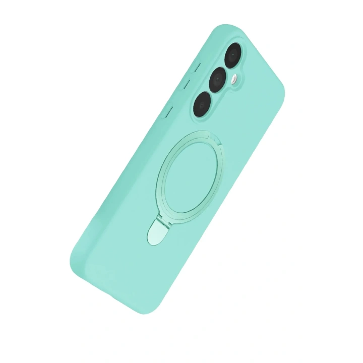 Mey İthalat®  Samsung Galaxy A25 5G Regal Magsafe Standlı Kapak - Su Yeşili