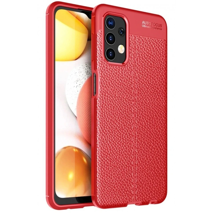 Mey İthalat®  Samsung Galaxy A32 Kılıf Auto Focus Kapak - Kırmızı