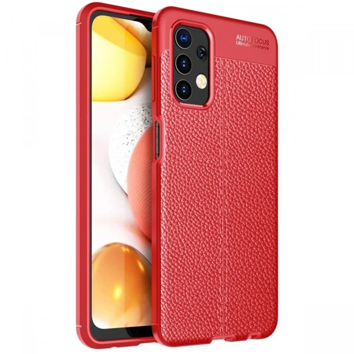 Mey İthalat®  Samsung Galaxy A32 Kılıf Auto Focus Kapak - Kırmızı