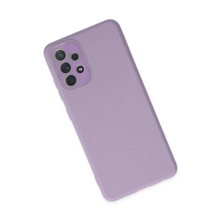 Mey İthalat®  Samsung Galaxy A33 5G Kılıf Lansman Glass Kapak - Lila