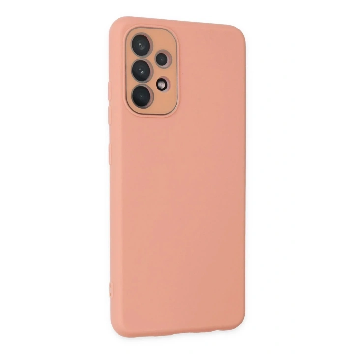 Mey İthalat®  Samsung Galaxy A33 5G Kılıf Lansman Glass Kapak - Pembe