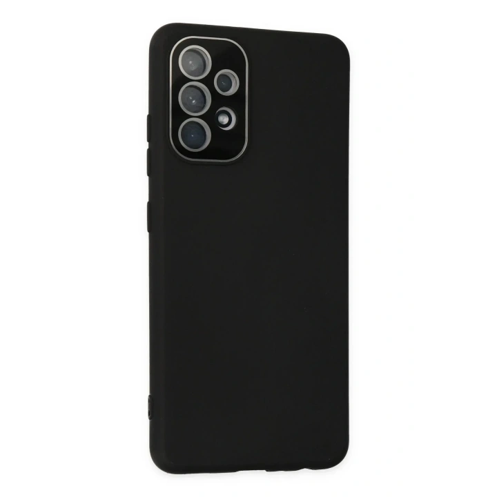 Mey İthalat®  Samsung Galaxy A33 5G Kılıf Lansman Glass Kapak - Siyah