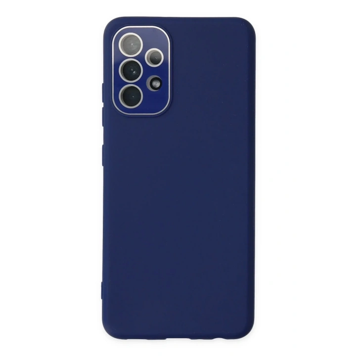 Mey İthalat®  Samsung Galaxy A33 5G Kılıf Lansman Glass Kapak - Sky Blue