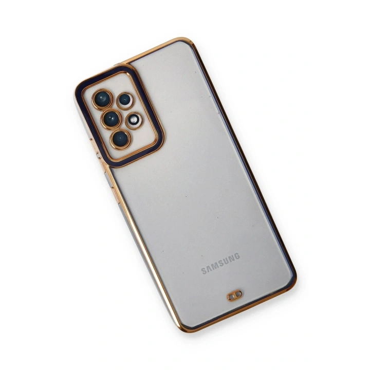 Mey İthalat®  Samsung Galaxy A33 5G Kılıf Liva Lens Silikon - Mavi
