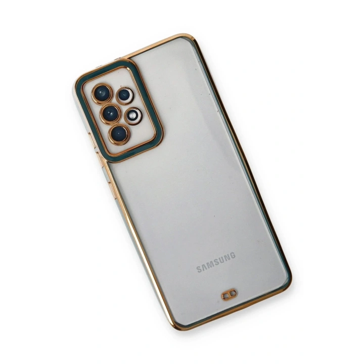 Mey İthalat®  Samsung Galaxy A33 5G Kılıf Liva Lens Silikon - Yeşil
