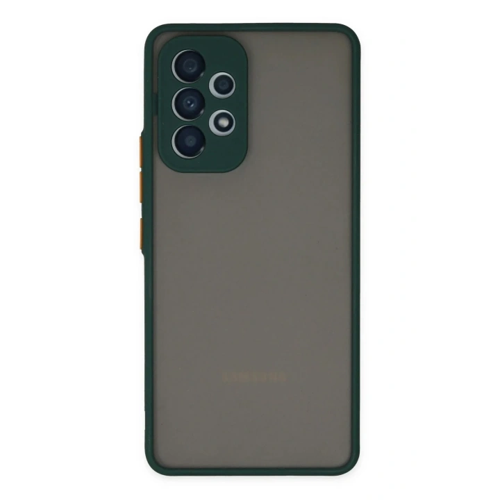 Mey İthalat®  Samsung Galaxy A33 5G Kılıf Montreal Silikon Kapak - Yeşil