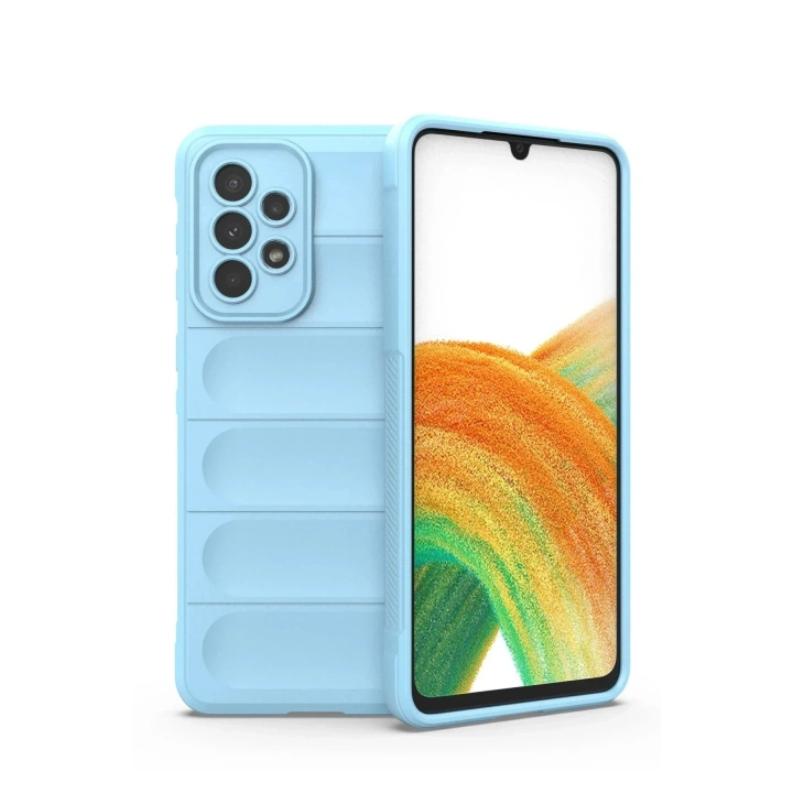 Mey İthalat®  Samsung Galaxy A33 5G Kılıf Optimum Silikon - Sky Blue
