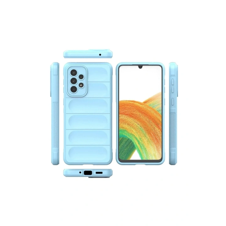 Mey İthalat®  Samsung Galaxy A33 5G Kılıf Optimum Silikon - Sky Blue