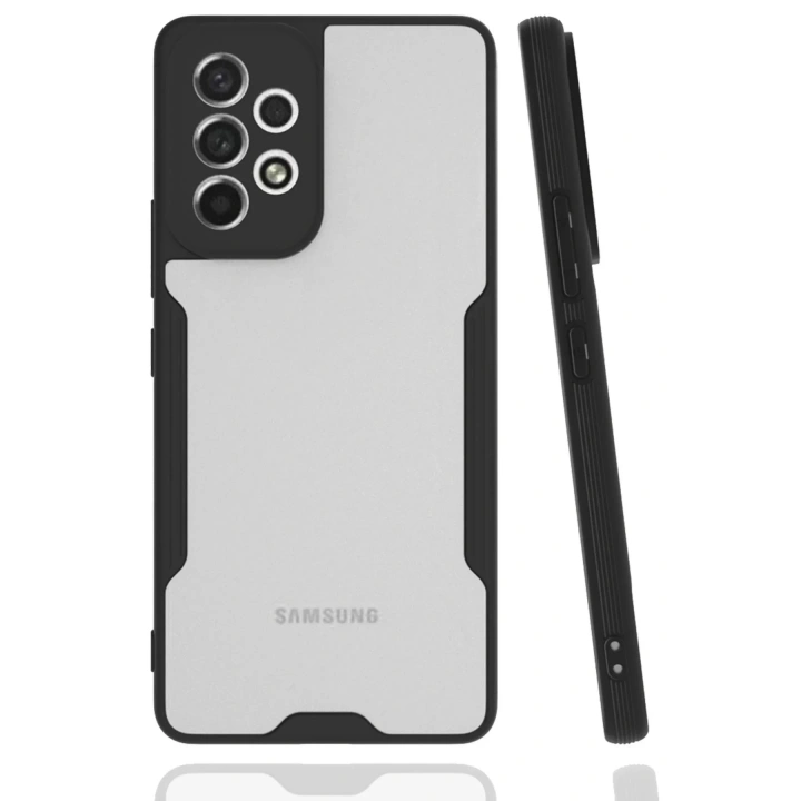 Mey İthalat®  Samsung Galaxy A33 5G Kılıf Platin Silikon - Siyah