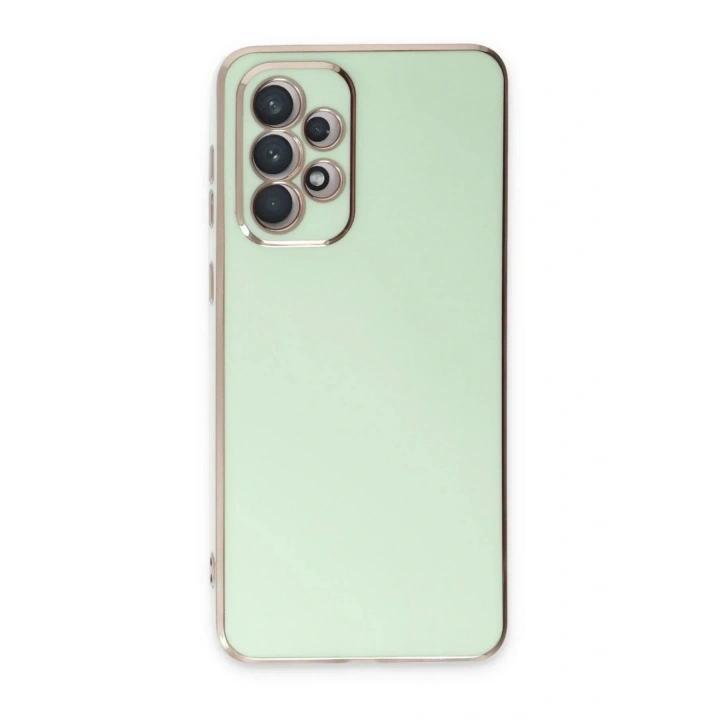 Mey İthalat®  Samsung Galaxy A33 5G Kılıf Volet Silikon - Açık Yeşil