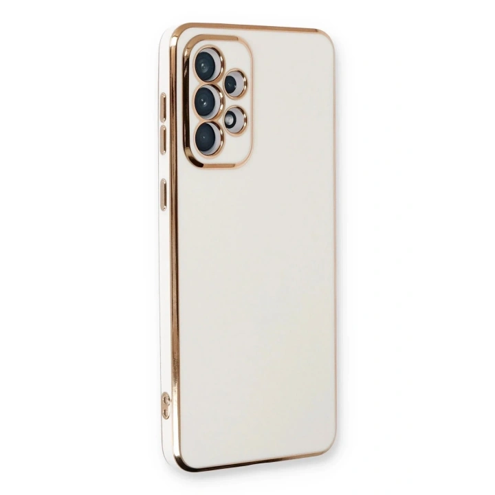Mey İthalat®  Samsung Galaxy A33 5G Kılıf Volet Silikon - Beyaz