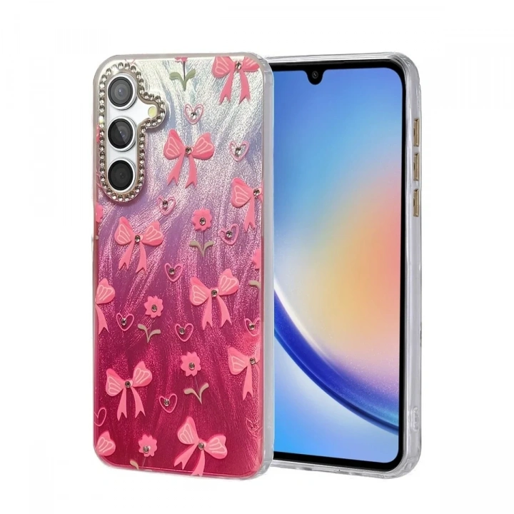 Mey İthalat®  Samsung Galaxy A34 5G Kılıf Blade Aynalı Desenli Kapak - Desen 3