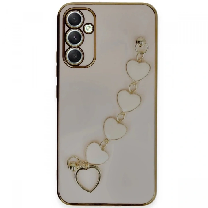 Mey İthalat®  Samsung Galaxy A34 5G Kılıf Esila Silikon - Pudra