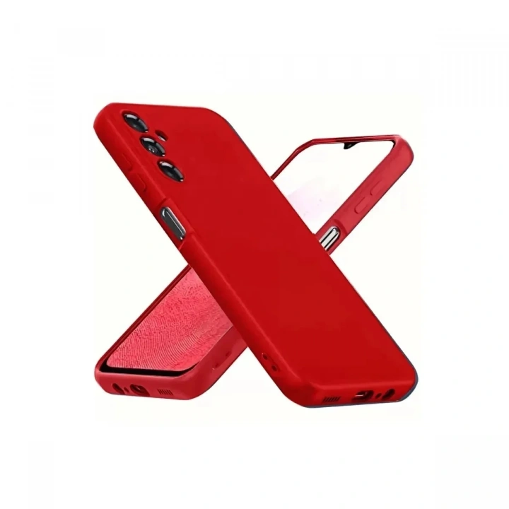 Mey İthalat®  Samsung Galaxy A34 5G Kılıf First Silikon - Kırmızı