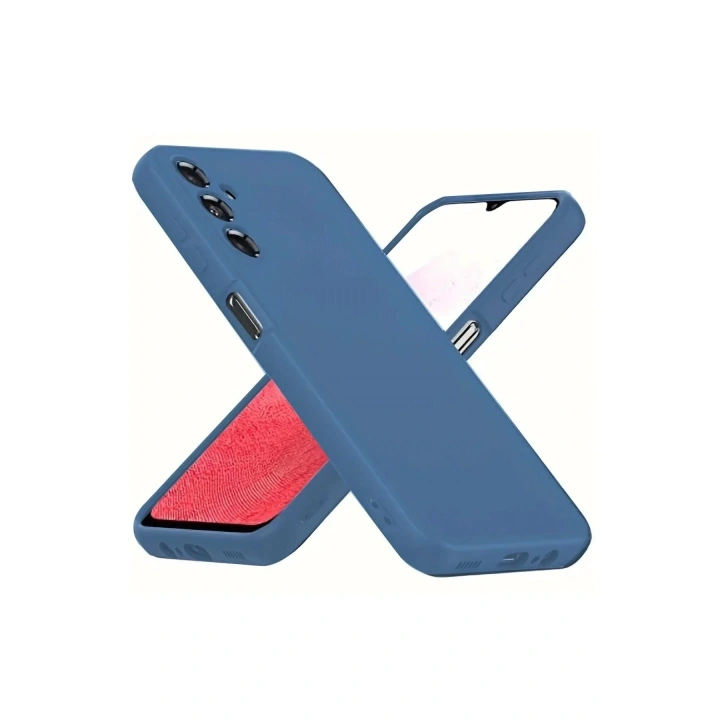 Mey İthalat®  Samsung Galaxy A34 5G Kılıf First Silikon - Mavi
