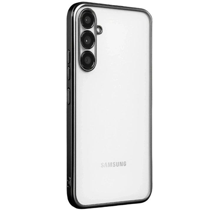 Mey İthalat®  Samsung Galaxy A34 5G Kılıf  Lensli Silikon - Siyah
